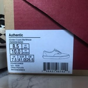 Black and White (cream) Vans Shoes,